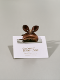 Black / Brown Bow Claw Clip