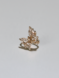 Gold Rhinestone Butterfly Bow Claw Clip (Small)