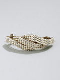 White Pearl Beaded Barrette